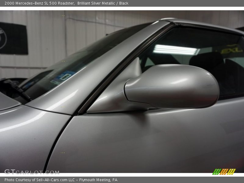 Brilliant Silver Metallic / Black 2000 Mercedes-Benz SL 500 Roadster