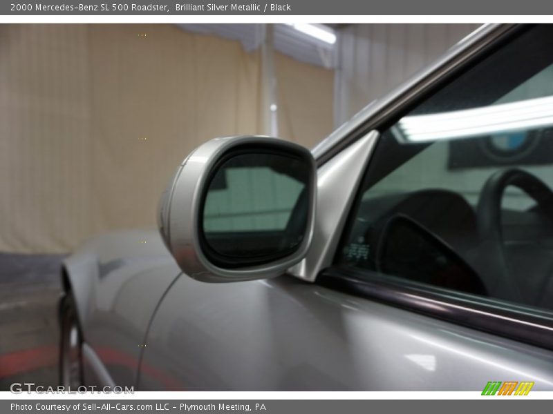 Brilliant Silver Metallic / Black 2000 Mercedes-Benz SL 500 Roadster