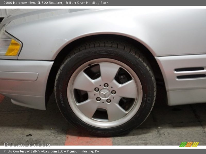 Brilliant Silver Metallic / Black 2000 Mercedes-Benz SL 500 Roadster