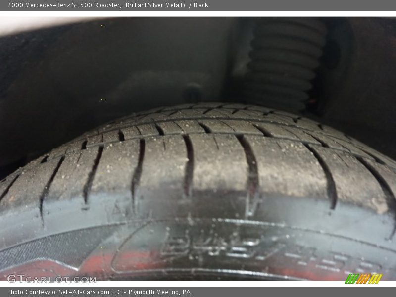 Brilliant Silver Metallic / Black 2000 Mercedes-Benz SL 500 Roadster