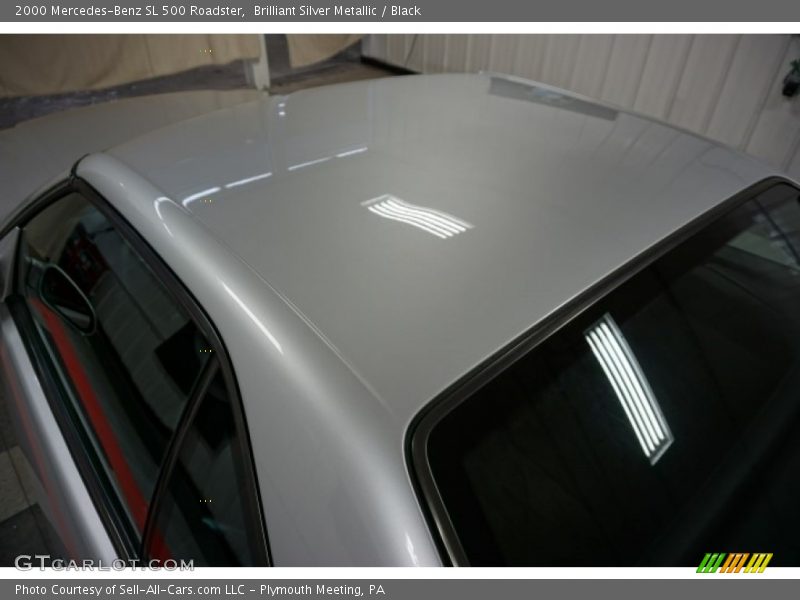 Brilliant Silver Metallic / Black 2000 Mercedes-Benz SL 500 Roadster