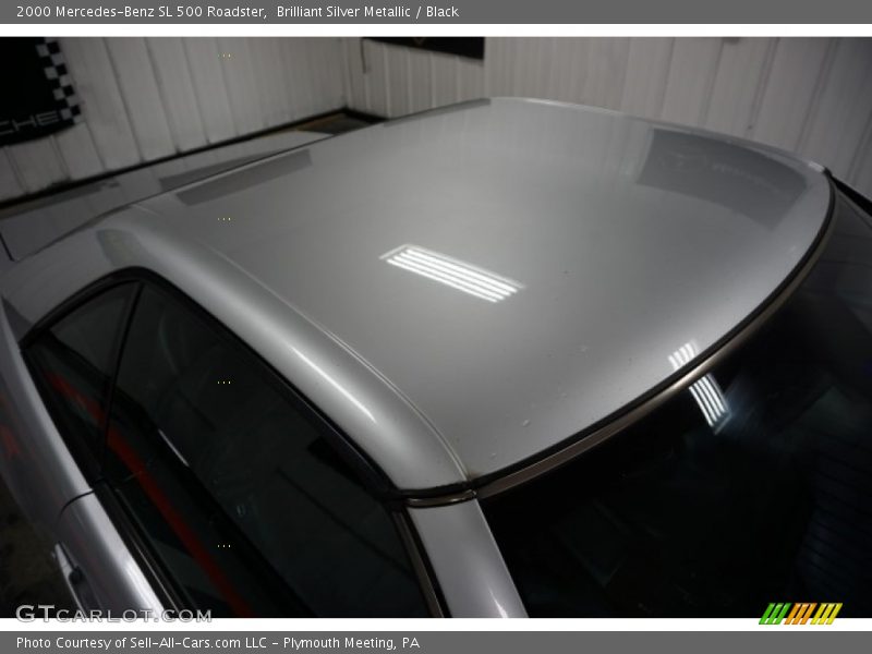 Brilliant Silver Metallic / Black 2000 Mercedes-Benz SL 500 Roadster