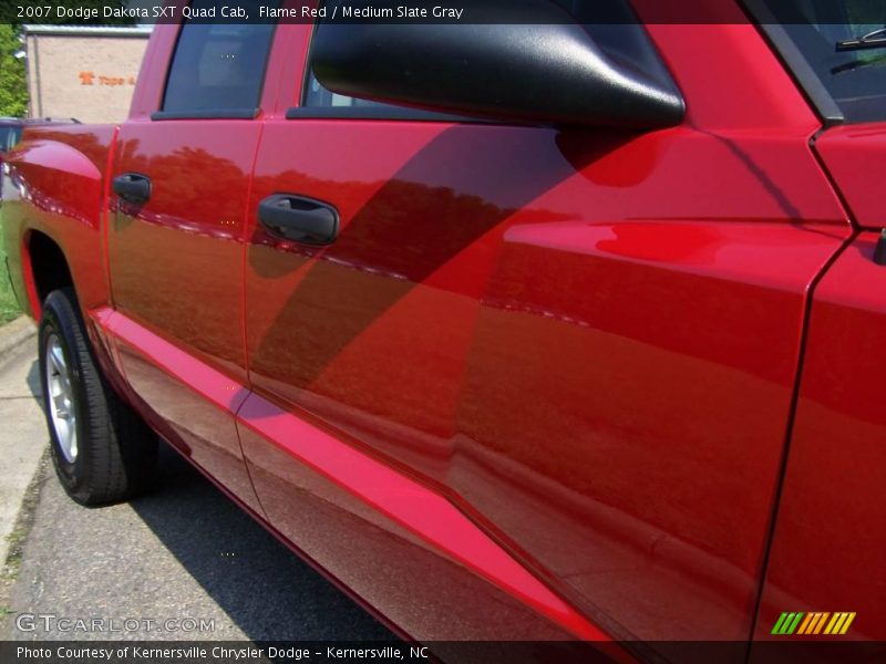 Flame Red / Medium Slate Gray 2007 Dodge Dakota SXT Quad Cab