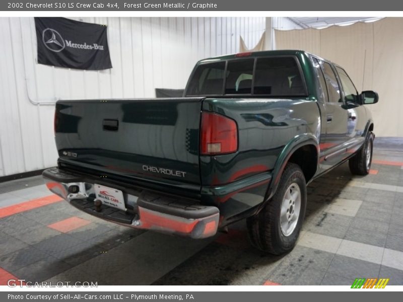 Forest Green Metallic / Graphite 2002 Chevrolet S10 LS Crew Cab 4x4
