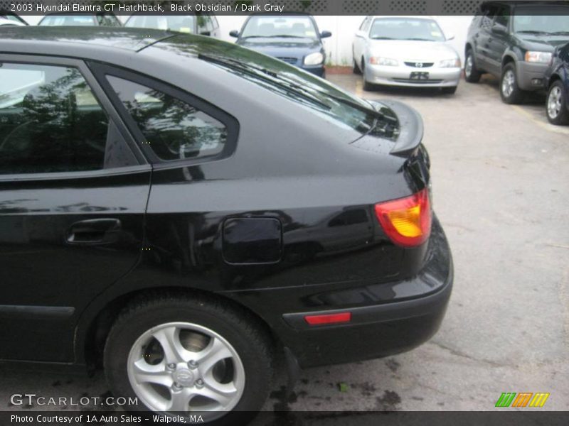 Black Obsidian / Dark Gray 2003 Hyundai Elantra GT Hatchback