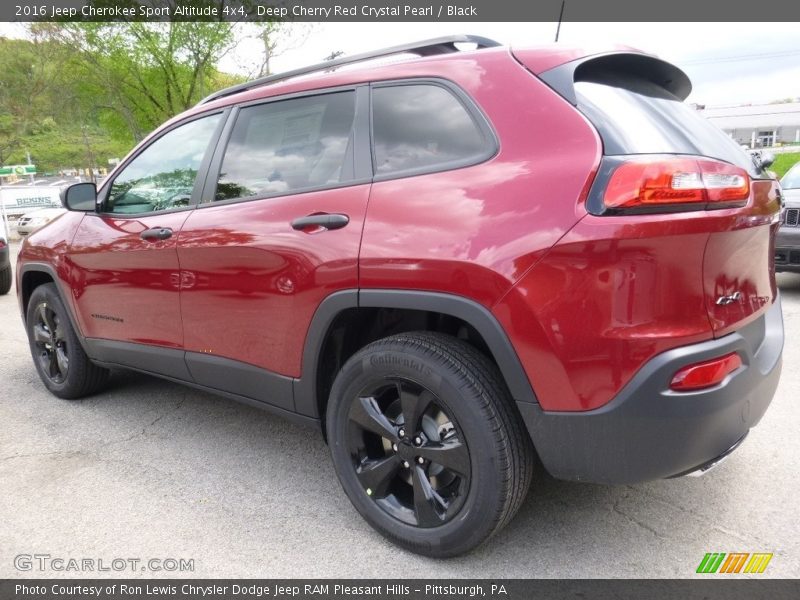 Deep Cherry Red Crystal Pearl / Black 2016 Jeep Cherokee Sport Altitude 4x4