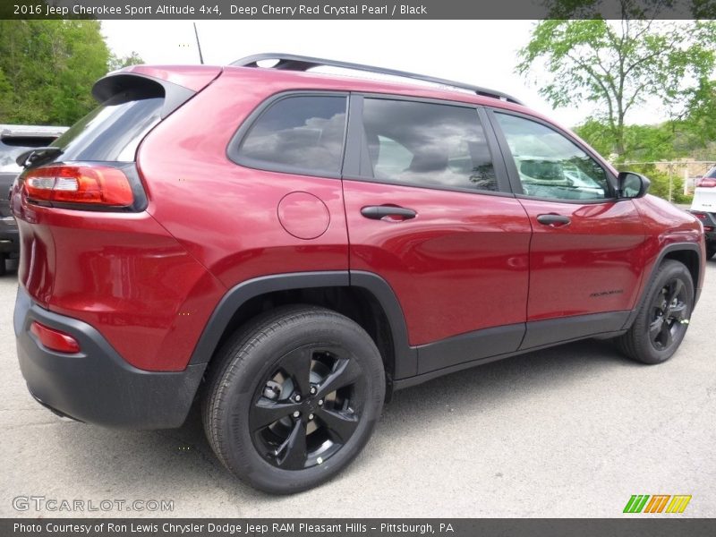 Deep Cherry Red Crystal Pearl / Black 2016 Jeep Cherokee Sport Altitude 4x4