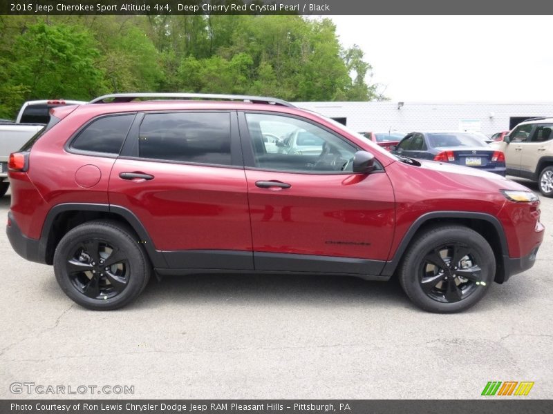 Deep Cherry Red Crystal Pearl / Black 2016 Jeep Cherokee Sport Altitude 4x4