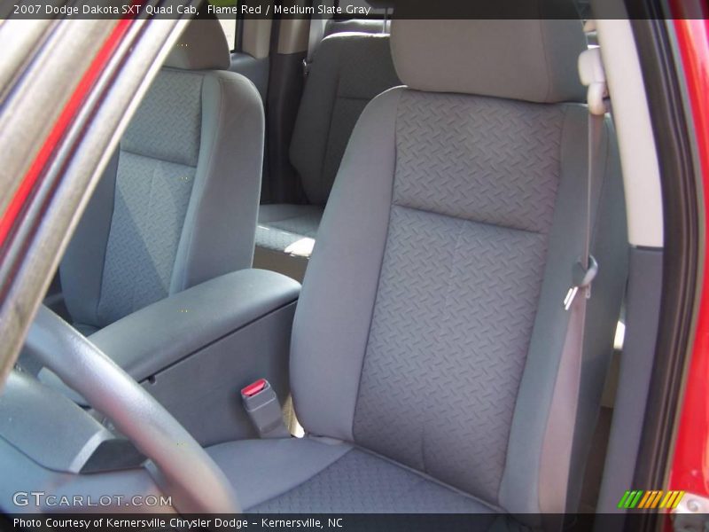 Flame Red / Medium Slate Gray 2007 Dodge Dakota SXT Quad Cab