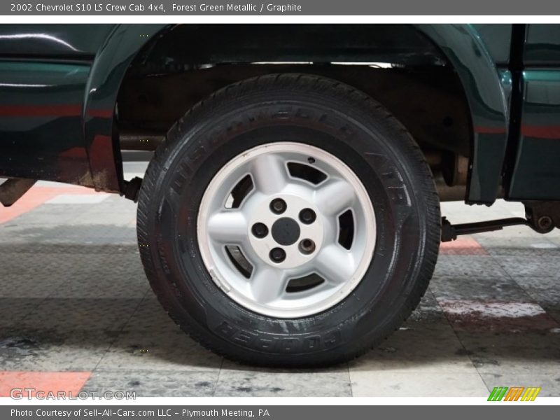 Forest Green Metallic / Graphite 2002 Chevrolet S10 LS Crew Cab 4x4