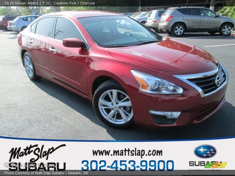 Cayenne Red / Charcoal 2014 Nissan Altima 2.5 SV