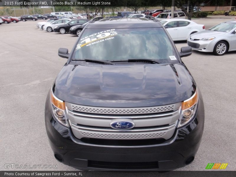 Tuxedo Black / Medium Light Stone 2015 Ford Explorer FWD
