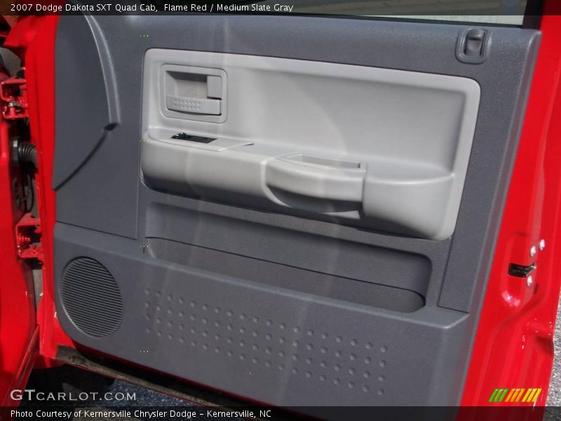Flame Red / Medium Slate Gray 2007 Dodge Dakota SXT Quad Cab