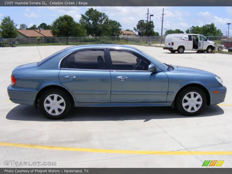 Celadon Green / Beige 2005 Hyundai Sonata GL