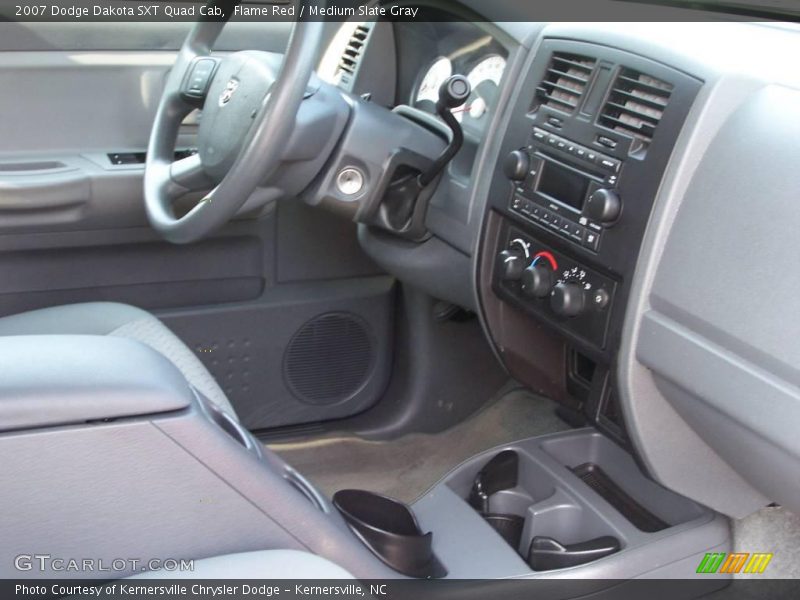 Flame Red / Medium Slate Gray 2007 Dodge Dakota SXT Quad Cab