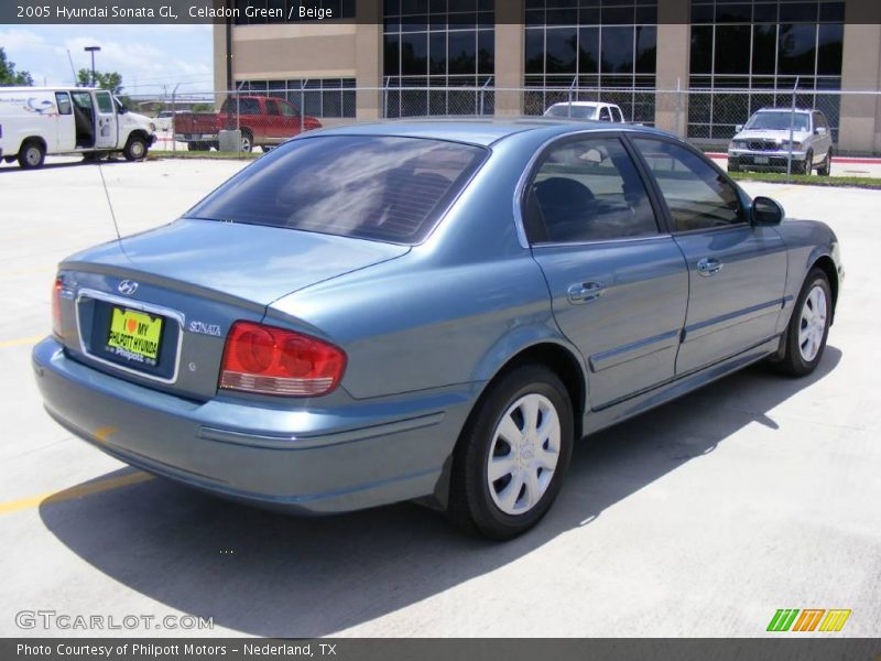 Celadon Green / Beige 2005 Hyundai Sonata GL