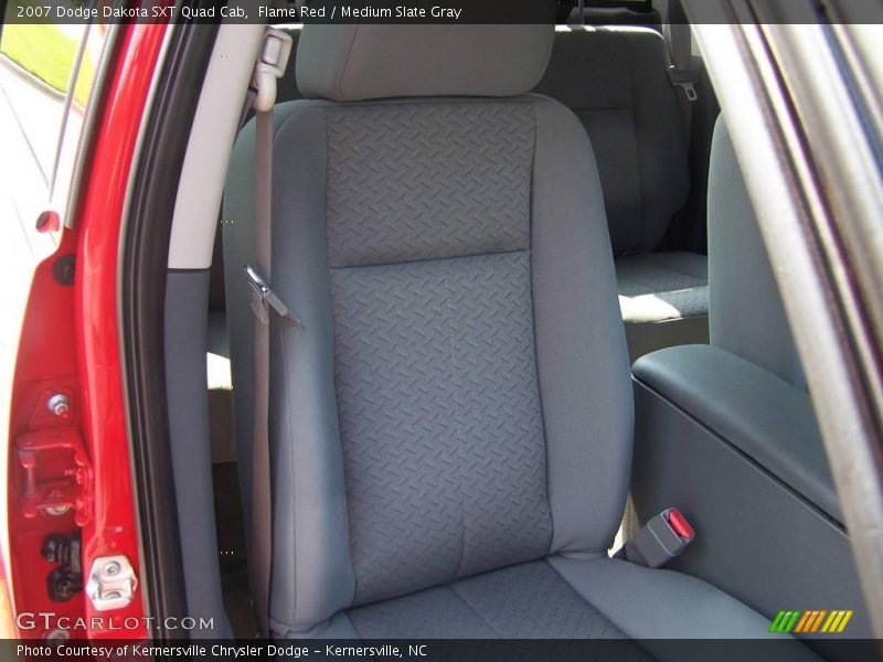Flame Red / Medium Slate Gray 2007 Dodge Dakota SXT Quad Cab