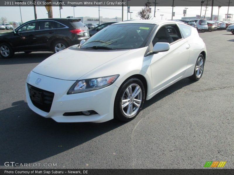 Premium White Pearl / Gray Fabric 2011 Honda CR-Z EX Sport Hybrid