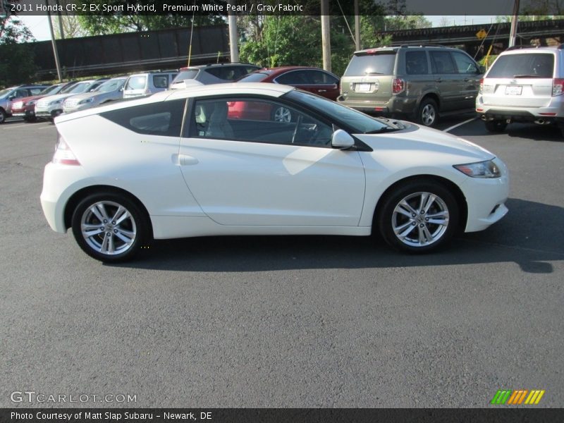 Premium White Pearl / Gray Fabric 2011 Honda CR-Z EX Sport Hybrid