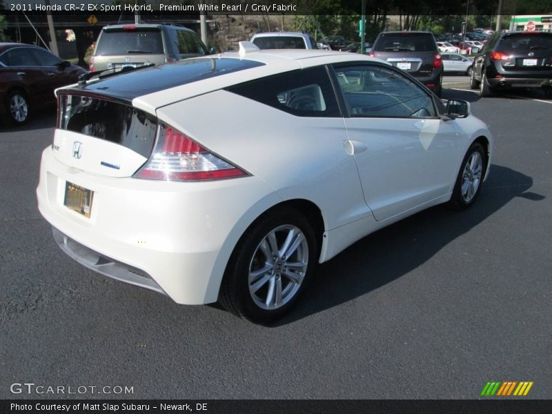 Premium White Pearl / Gray Fabric 2011 Honda CR-Z EX Sport Hybrid