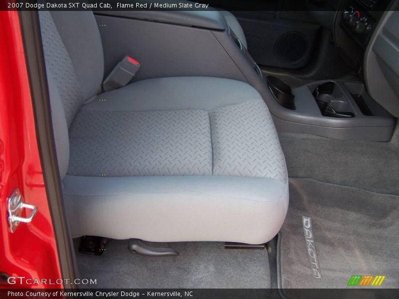 Flame Red / Medium Slate Gray 2007 Dodge Dakota SXT Quad Cab