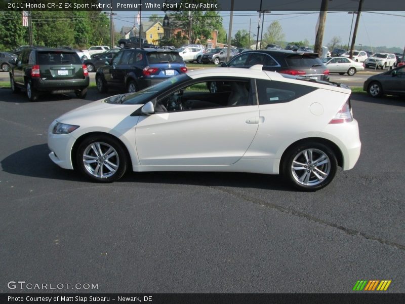 Premium White Pearl / Gray Fabric 2011 Honda CR-Z EX Sport Hybrid