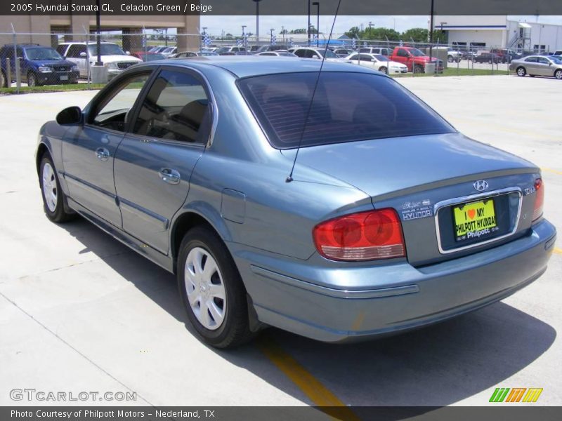Celadon Green / Beige 2005 Hyundai Sonata GL
