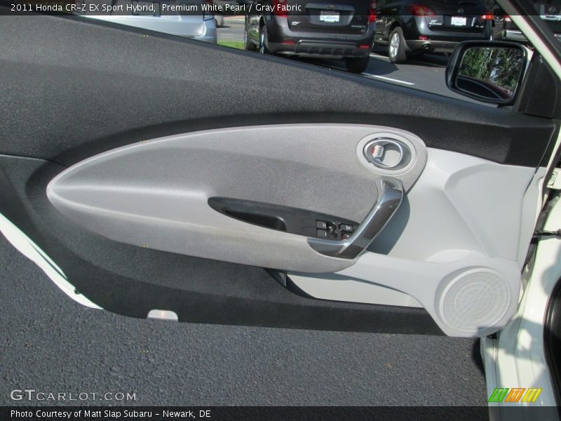 Premium White Pearl / Gray Fabric 2011 Honda CR-Z EX Sport Hybrid