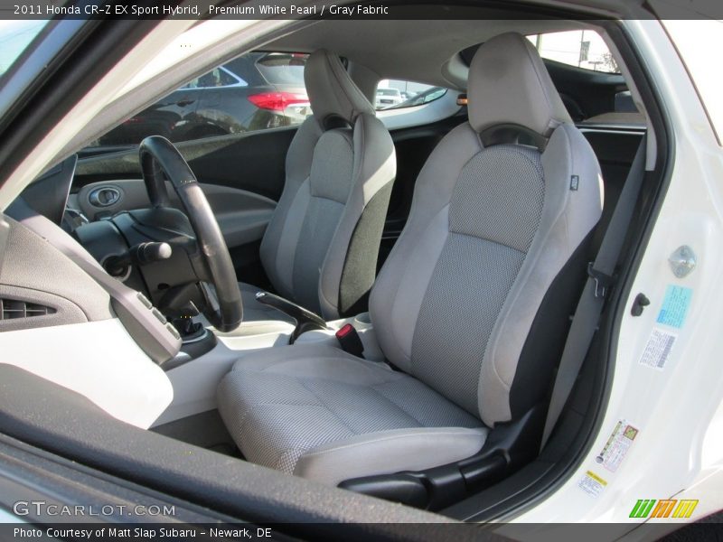 Premium White Pearl / Gray Fabric 2011 Honda CR-Z EX Sport Hybrid