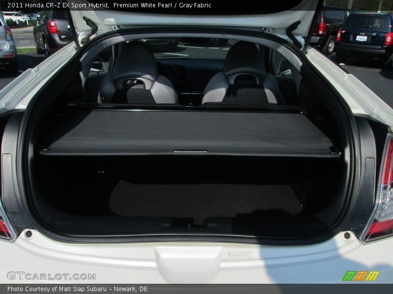 Premium White Pearl / Gray Fabric 2011 Honda CR-Z EX Sport Hybrid