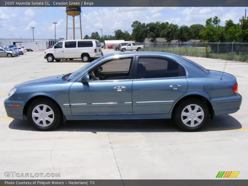 Celadon Green / Beige 2005 Hyundai Sonata GL