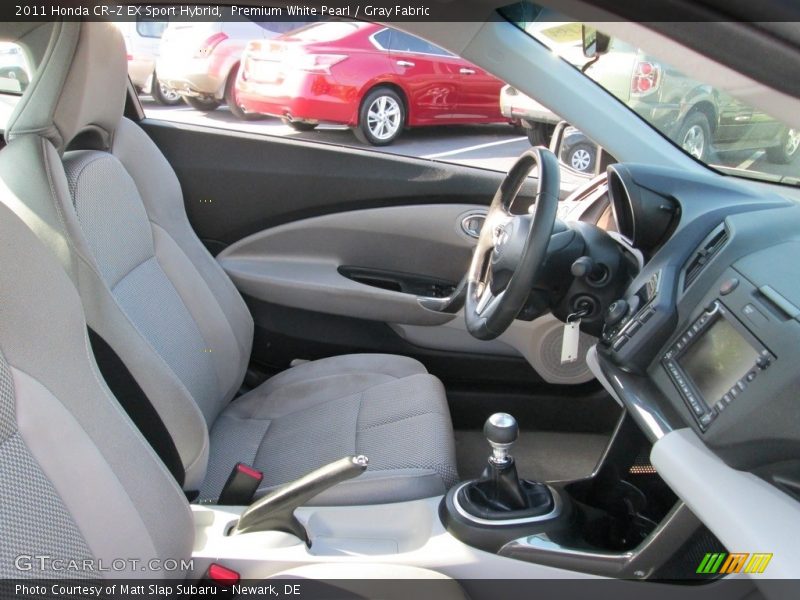 Premium White Pearl / Gray Fabric 2011 Honda CR-Z EX Sport Hybrid