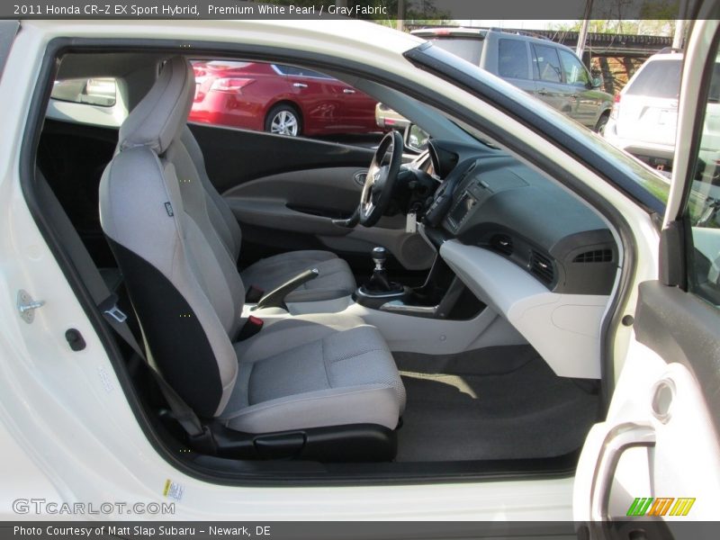 Premium White Pearl / Gray Fabric 2011 Honda CR-Z EX Sport Hybrid