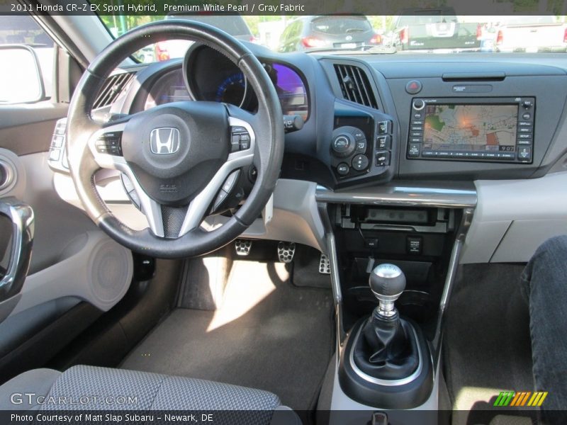 Premium White Pearl / Gray Fabric 2011 Honda CR-Z EX Sport Hybrid