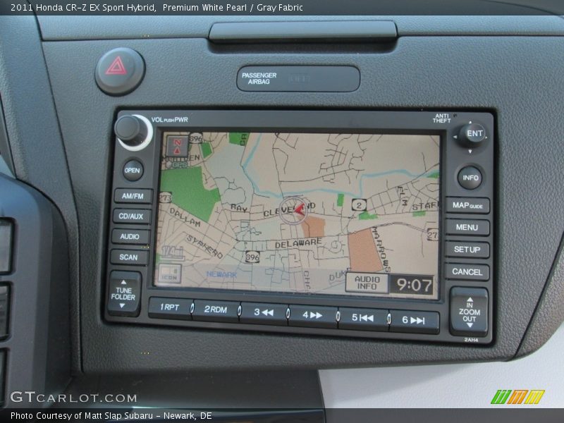 Premium White Pearl / Gray Fabric 2011 Honda CR-Z EX Sport Hybrid