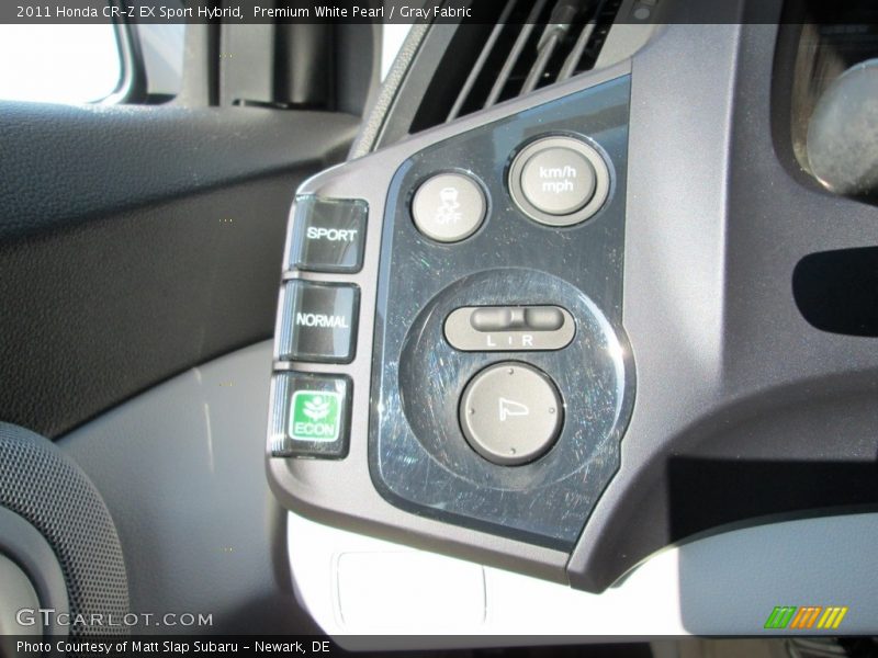 Premium White Pearl / Gray Fabric 2011 Honda CR-Z EX Sport Hybrid
