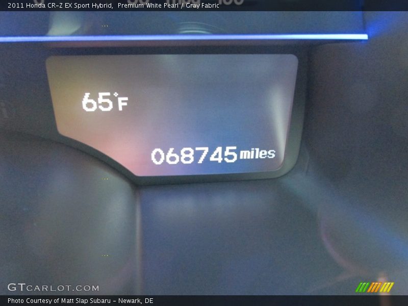 Premium White Pearl / Gray Fabric 2011 Honda CR-Z EX Sport Hybrid