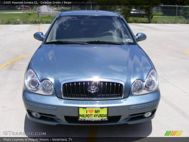 Celadon Green / Beige 2005 Hyundai Sonata GL