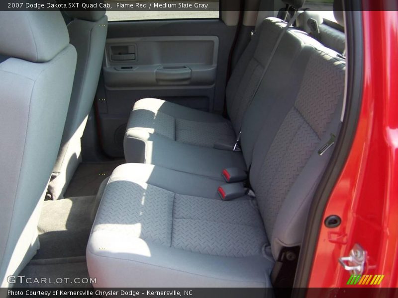 Flame Red / Medium Slate Gray 2007 Dodge Dakota SXT Quad Cab