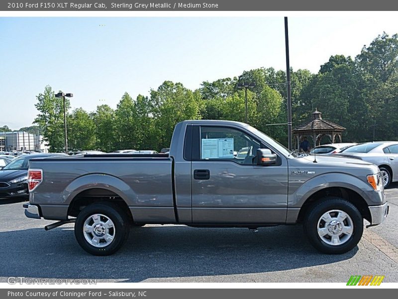 Sterling Grey Metallic / Medium Stone 2010 Ford F150 XLT Regular Cab
