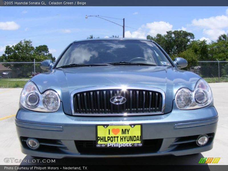 Celadon Green / Beige 2005 Hyundai Sonata GL