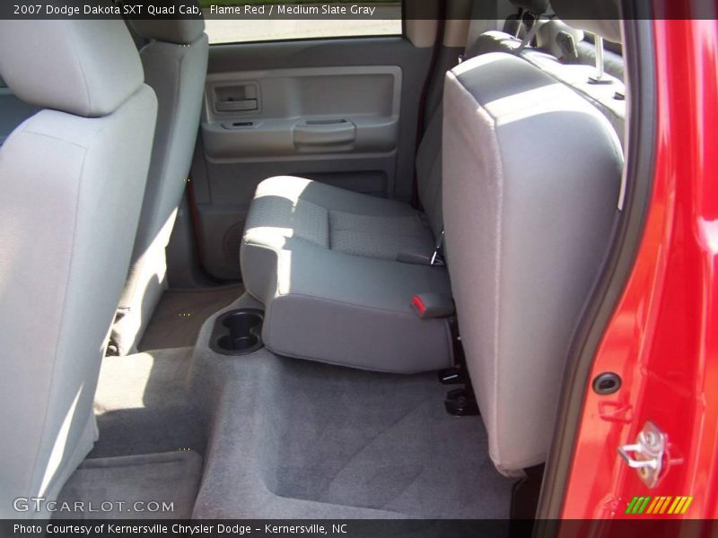 Flame Red / Medium Slate Gray 2007 Dodge Dakota SXT Quad Cab