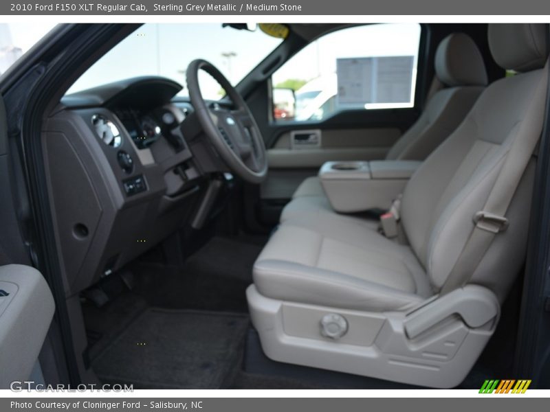 Sterling Grey Metallic / Medium Stone 2010 Ford F150 XLT Regular Cab