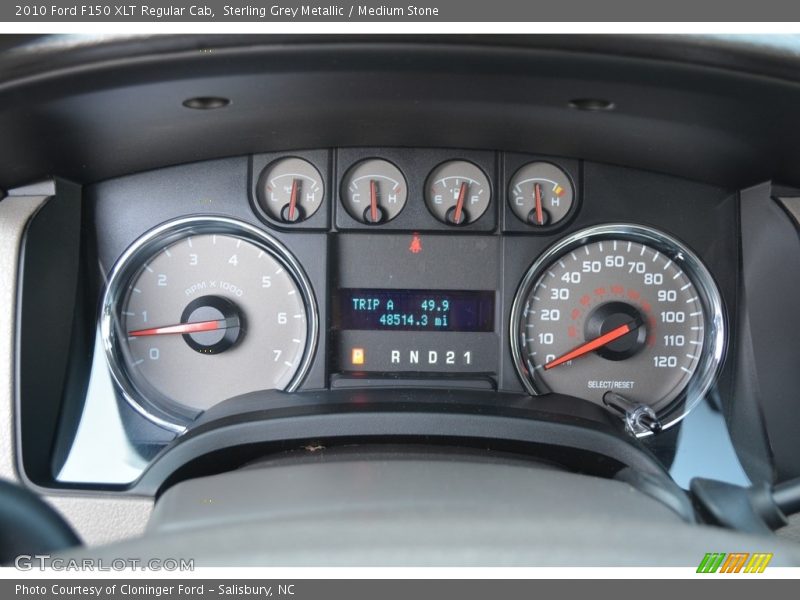 Sterling Grey Metallic / Medium Stone 2010 Ford F150 XLT Regular Cab