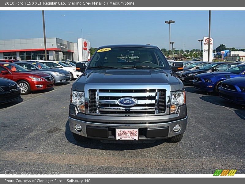 Sterling Grey Metallic / Medium Stone 2010 Ford F150 XLT Regular Cab