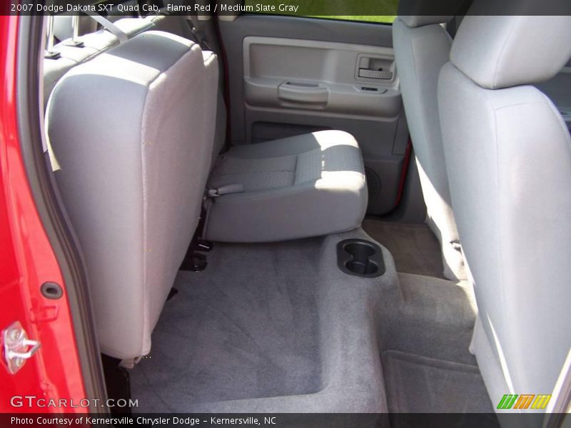 Flame Red / Medium Slate Gray 2007 Dodge Dakota SXT Quad Cab
