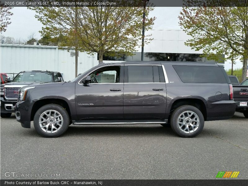 Iridium Metallic / Cocoa/Dune 2016 GMC Yukon XL SLT 4WD