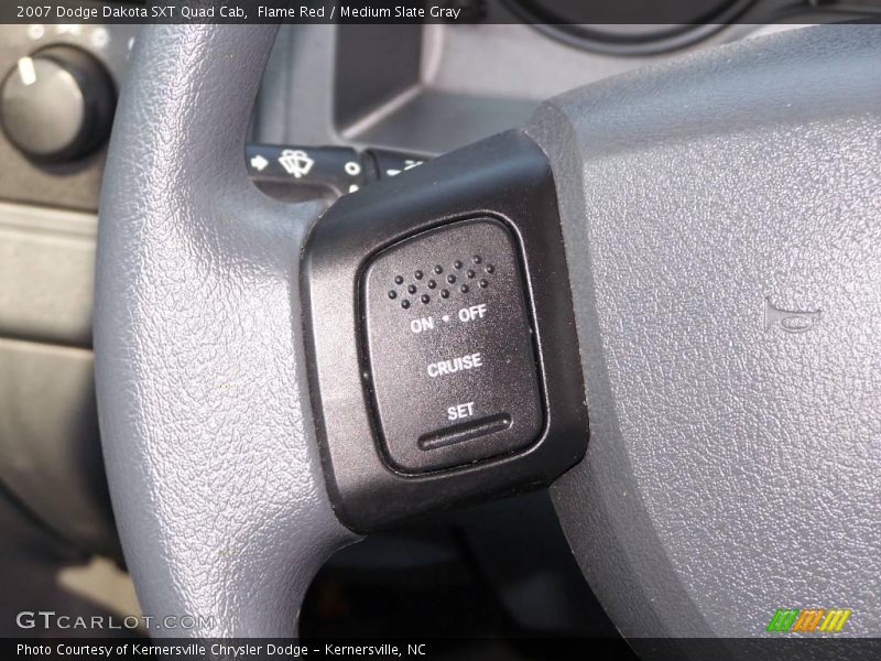 Flame Red / Medium Slate Gray 2007 Dodge Dakota SXT Quad Cab