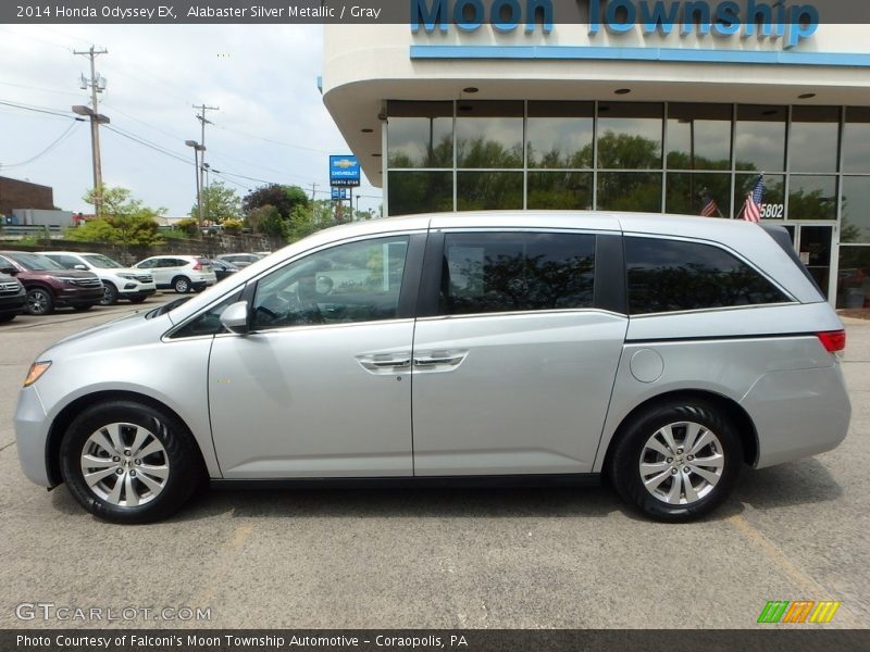 Alabaster Silver Metallic / Gray 2014 Honda Odyssey EX