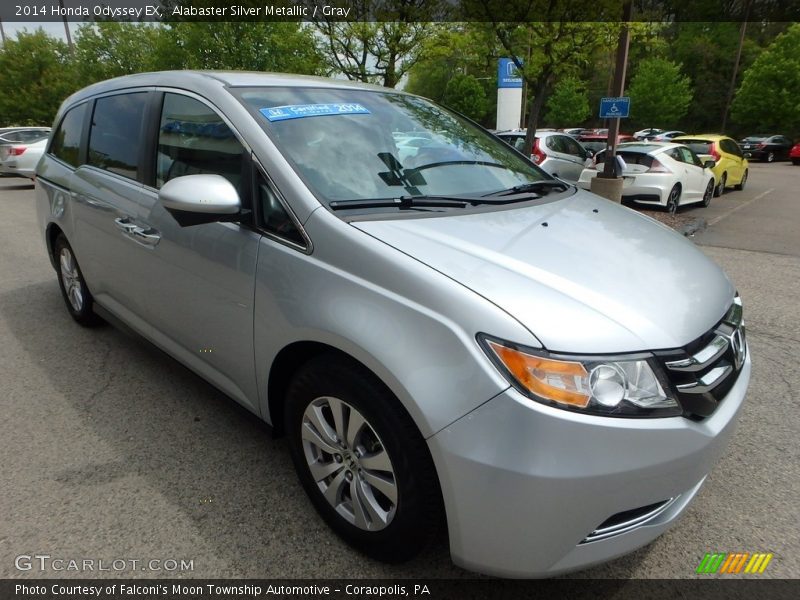 Alabaster Silver Metallic / Gray 2014 Honda Odyssey EX